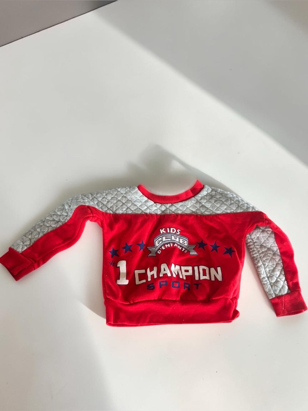 Vintage Kids Club Champion Sport Sweatshirt Toddler Size 3 Red
